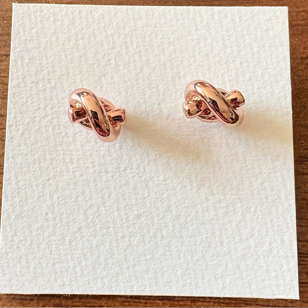 Kate Spade Sailor’s Knot Earrings - Rose Gold